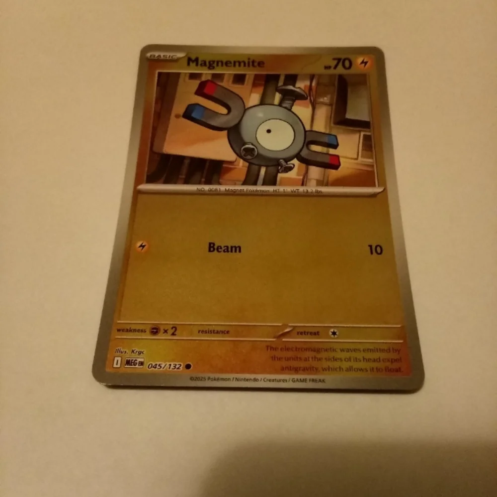 Pokemon Magnemite 045/132 Mega Evolution Reverse Holo